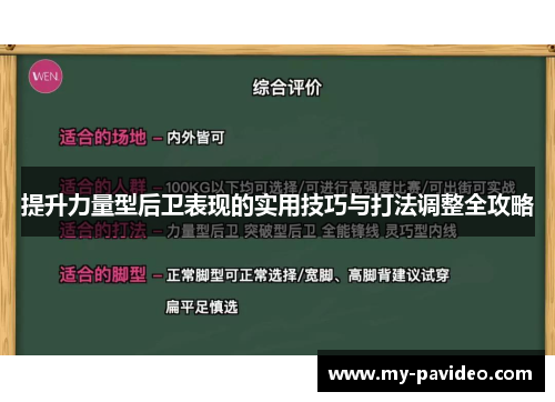 提升力量型后卫表现的实用技巧与打法调整全攻略