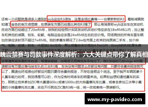 魏震禁赛与罚款事件深度解析:六大关键点带你了解真相 魏震禁赛与罚款事件深度解析:六大关键点带你了解真相